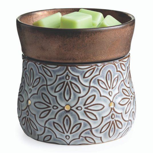 Deluxe 2-In-1 Fragrance Warmer | Bronze Floral