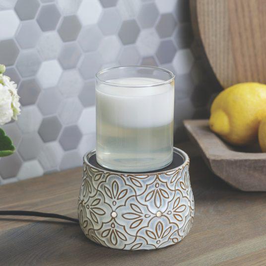 Deluxe 2-In-1 Fragrance Warmer | Bronze Floral