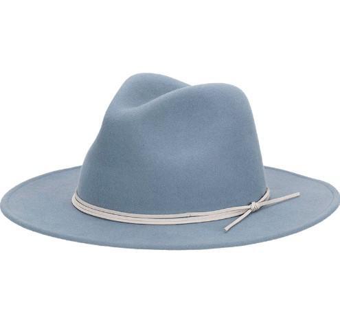 Bigil Wool Felt Fedora Denim