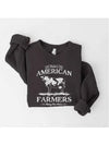 Devoted to American Farmers Fleece Pullover | Black