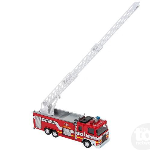 Diecast  Pull Back Light & Sound Fire Engine