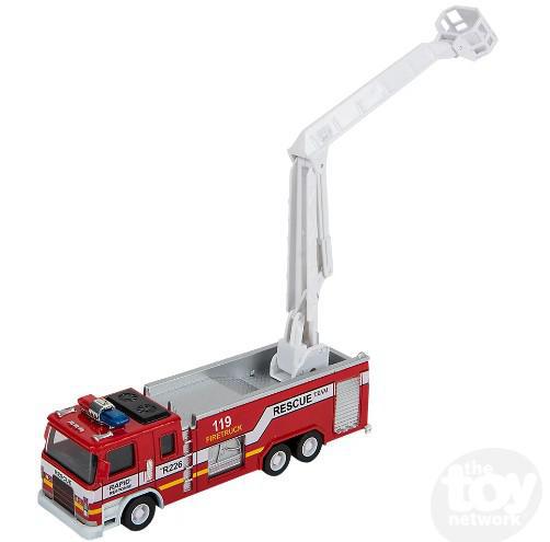 Diecast  Pull Back Light & Sound Fire Engine
