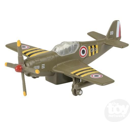 Diecast Pull Back Vintage Plane