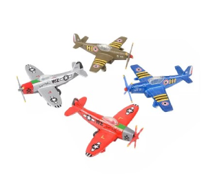 Diecast Pull Back Vintage Plane