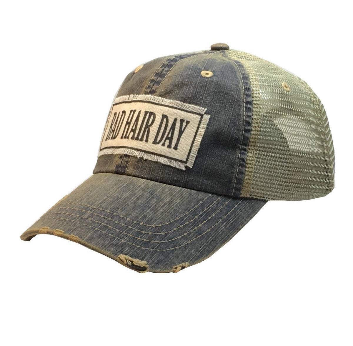 Distressed Baseball Cap | Bad Hair Day