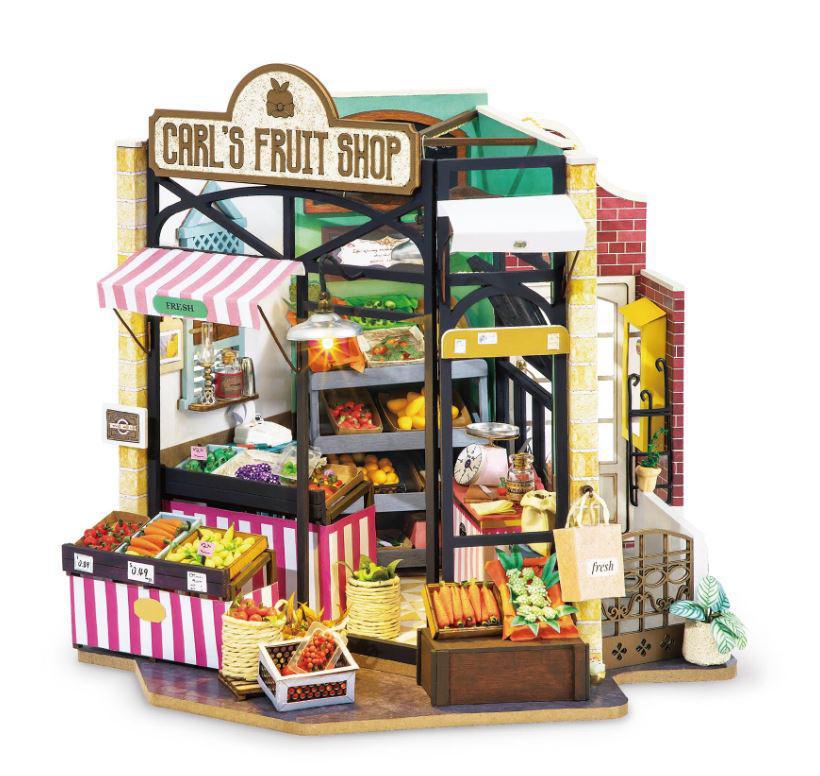 DIY Dollhouse Miniature Kit | Carl's Fruit Shop