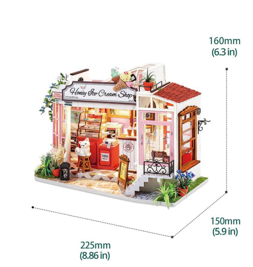 DIY Dollhouse Miniature Kit | Honey Ice Cream Shop