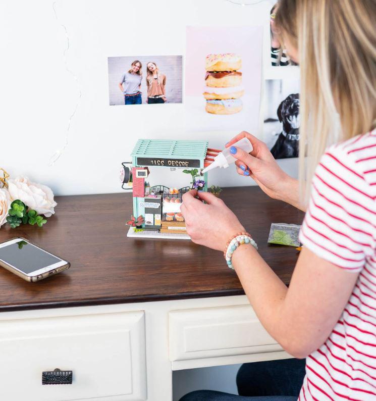 Ice Cream Station DIY Miniature Dollhouse Kit