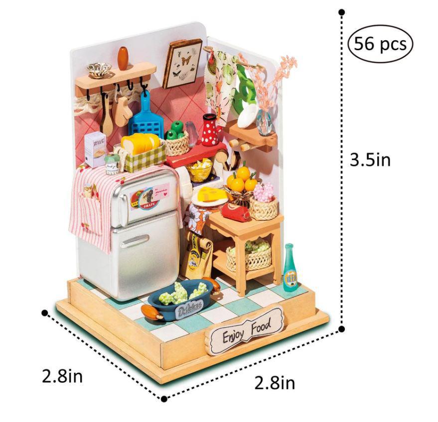 DIY Dollhouse Miniature Kit | Taste Life Kitchen