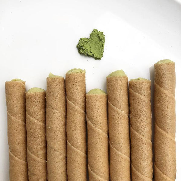 Dolcetto Cream Filled Rolled Wafers | Matcha Green Tea