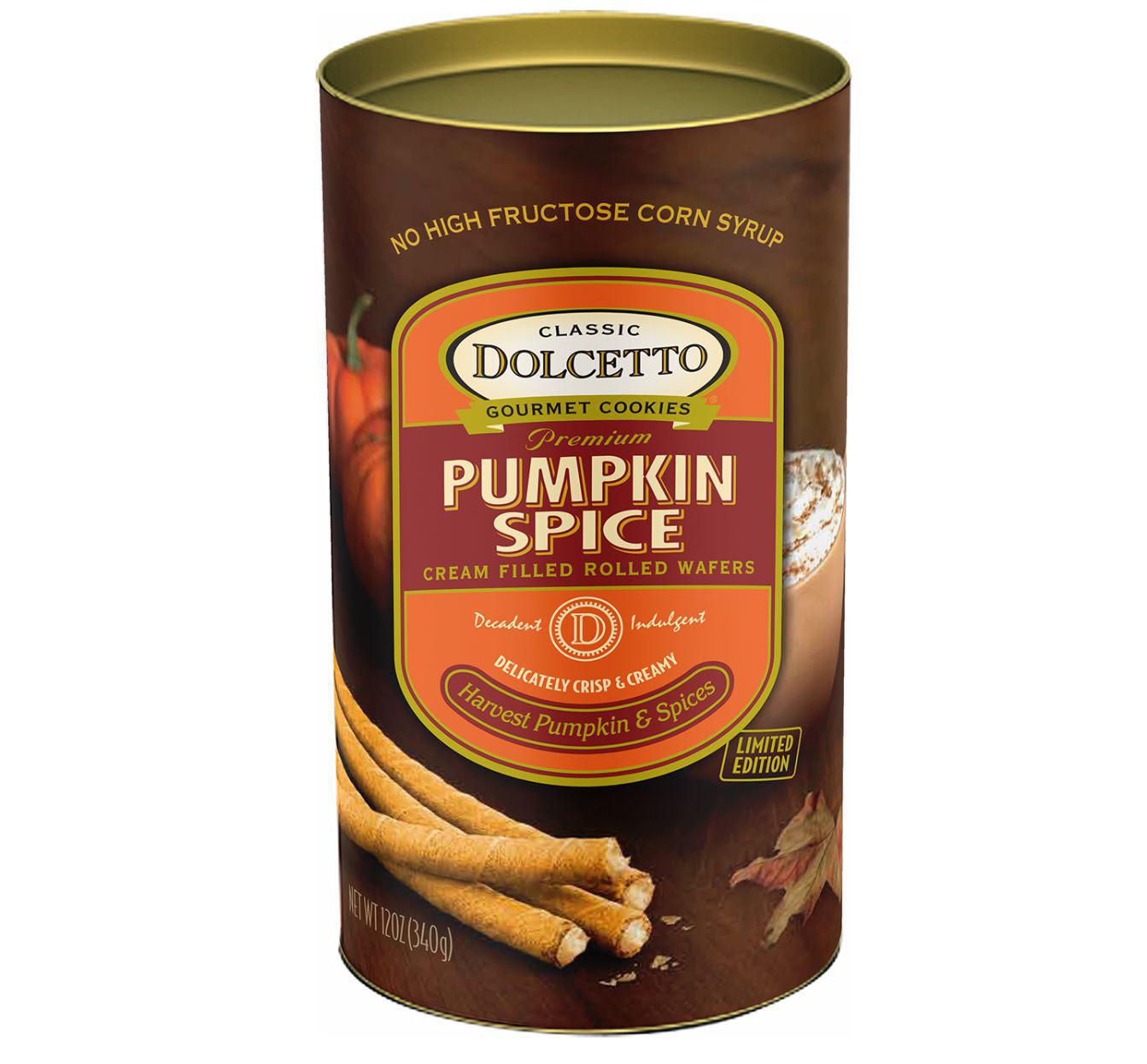Dolcetto Cream Filled Rolled Wafers | Pumpkin Spice