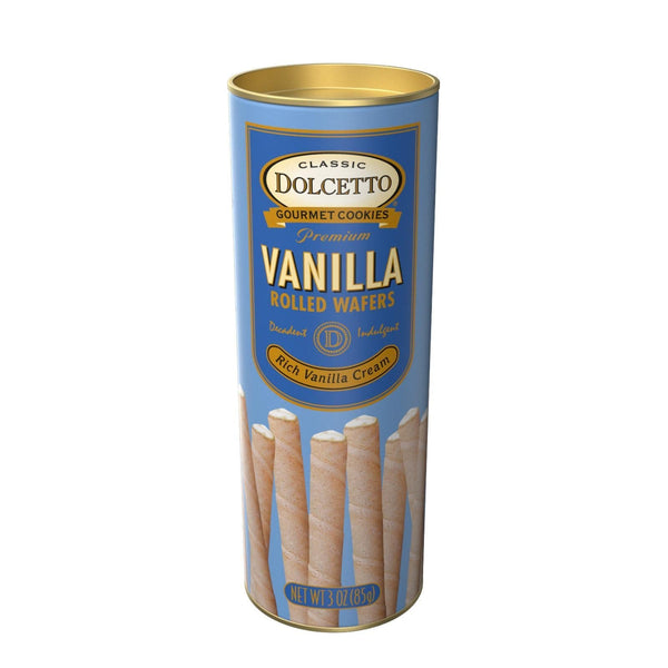 Dolcetto Cream Filled Rolled Wafers | Vanilla
