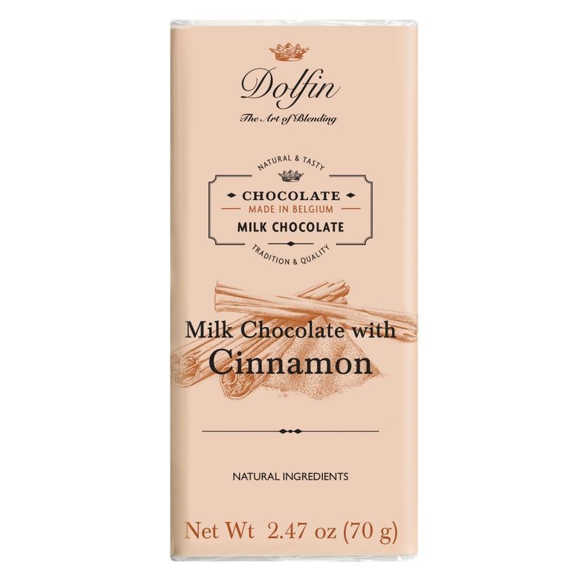 Dolfin Fine Belgium Milk Chocolate with Cinnamon