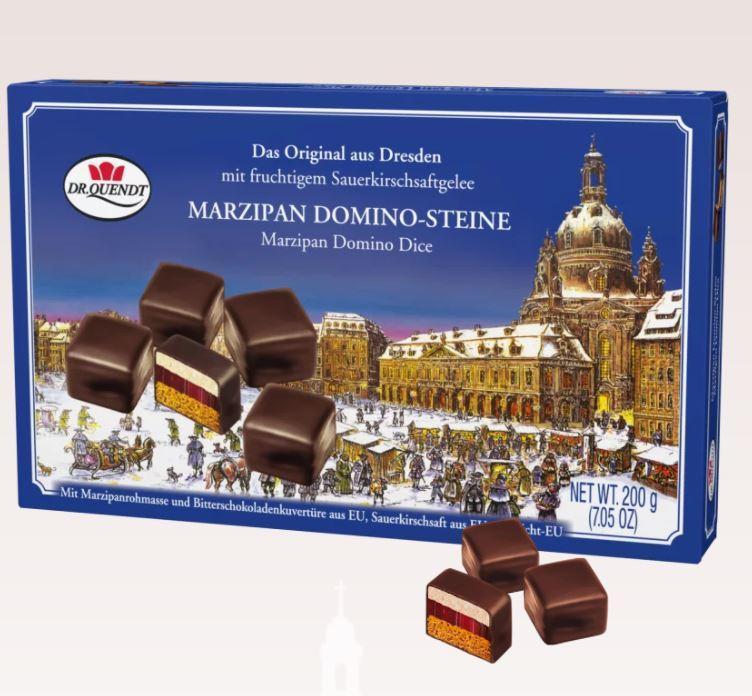 Dresdner Marzipan Dominosteine | Gingerbread with Marzipan Dominos