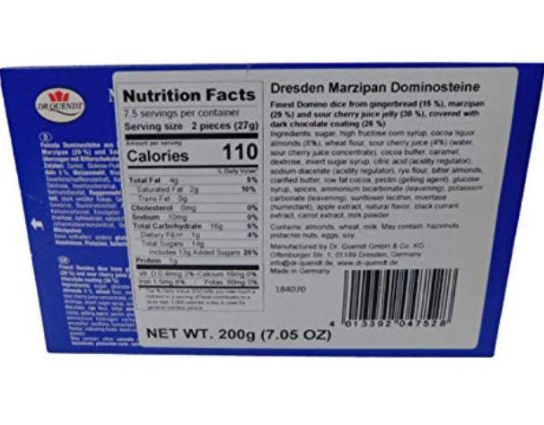 Dresdner Marzipan Dominosteine | Gingerbread with Marzipan Dominos