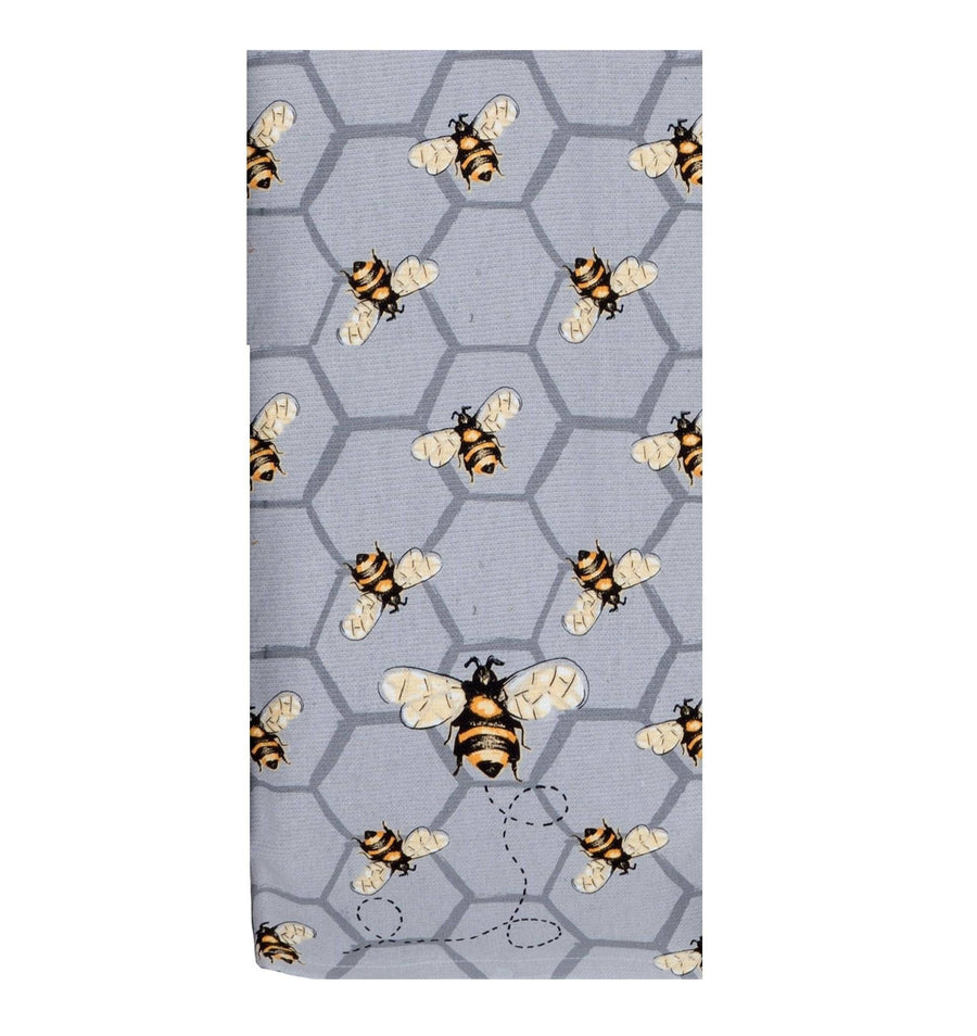 Dual Purpose Terry Towel | Bee Inspired Tossed Bees