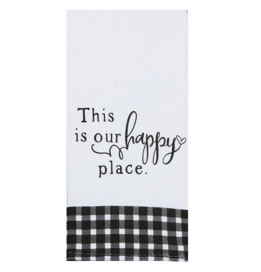 Dual Purpose Terry Towel "This is Our Happy Place"