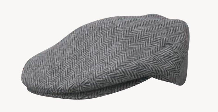 Duke Grey Herringbone Wool Blend Ivy Cap DPC