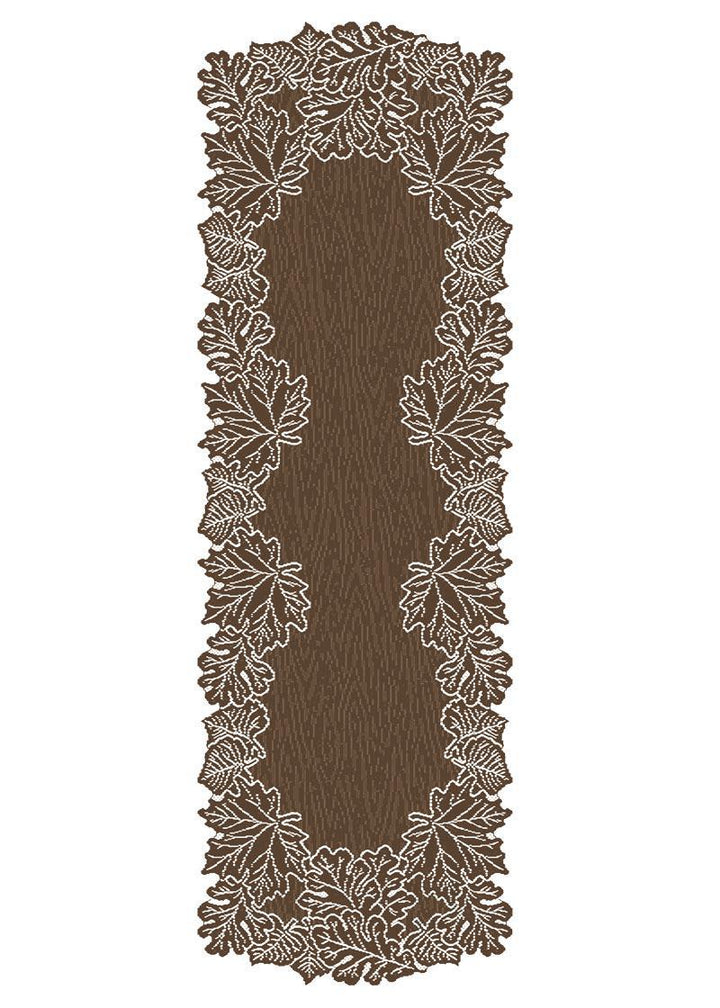 Heritage Lace Fall Leaves Table Runner | Large Earth