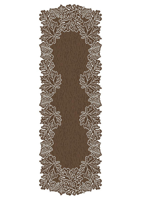 Heritage Lace Fall Leaves Table Runner | Large Earth