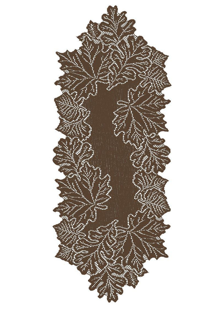 Heritage Lace Fall Leaves Table Runner | Medium Earth