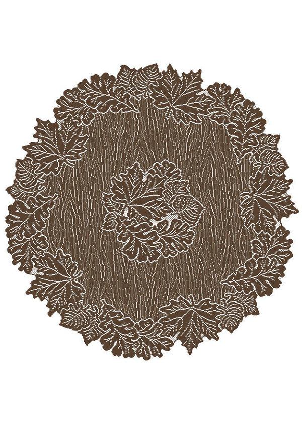 Heritage Lace Round Table Topper | Leaf Earth