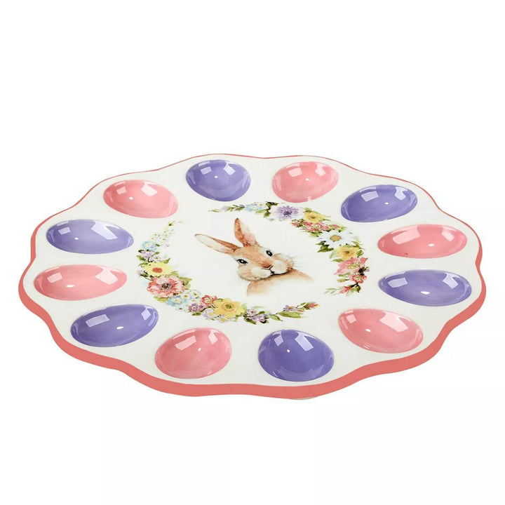 Easter Garden Bunny Deviled Egg Plate
