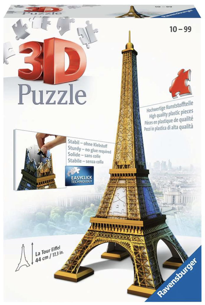 Ravensburger 3D Jigsaw Puzzle | Eiffel Tower 216 Piece
