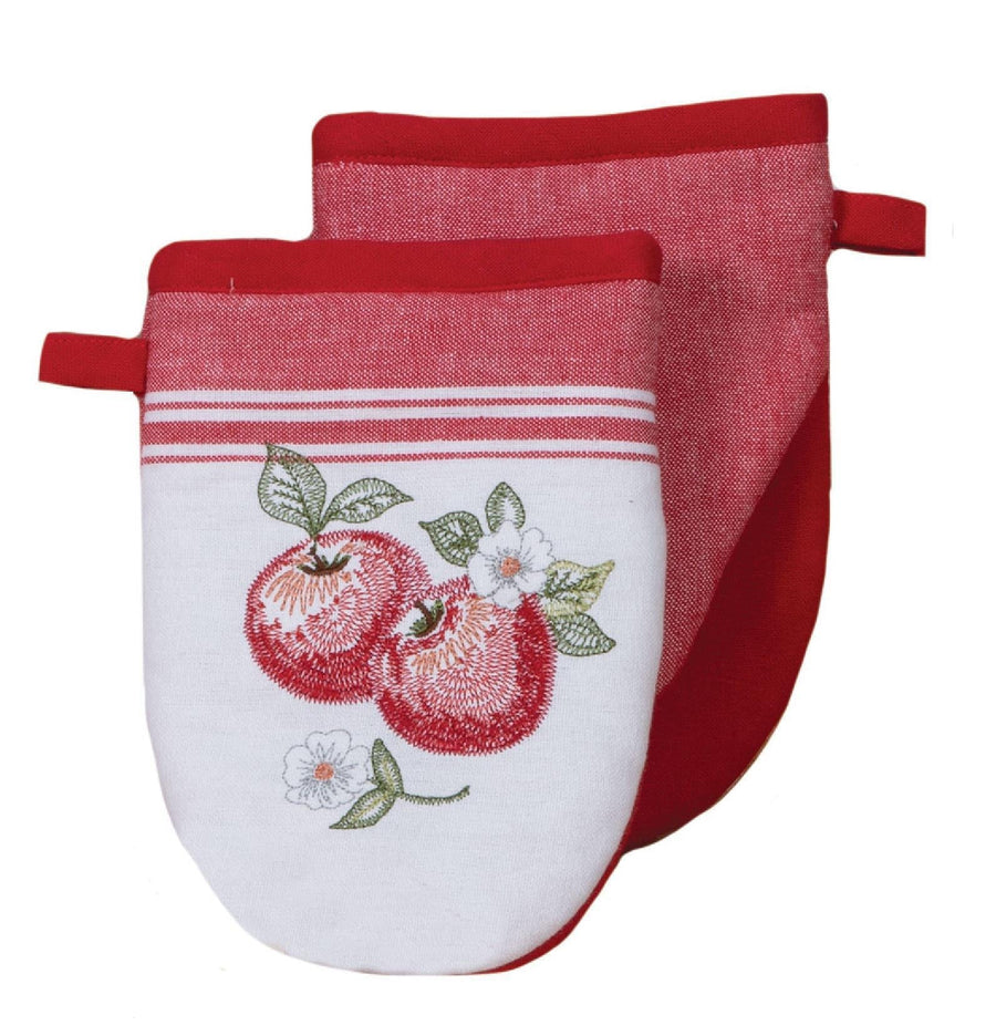 Embroidered Grabber Mitt | Apples