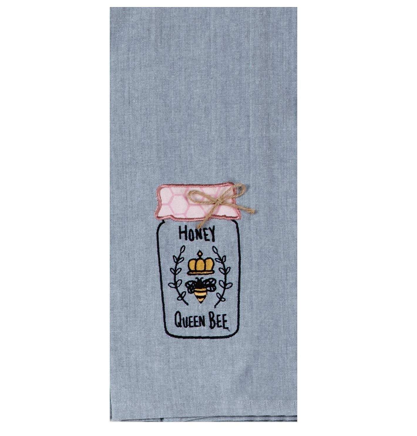 Embroidered Tea Towel | Bee Inspired