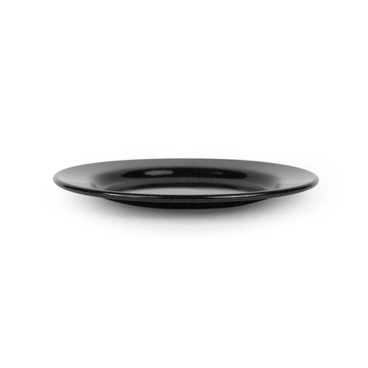 Enamelware Stinson Speckled Dinner Plate | Black