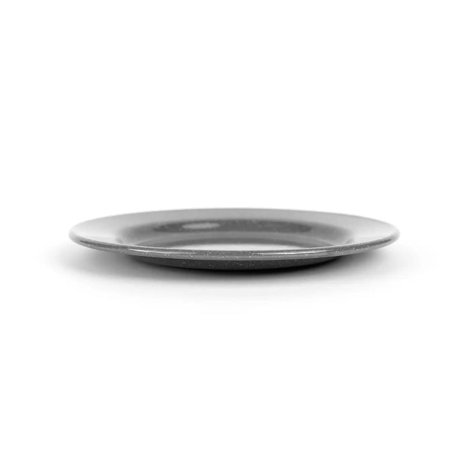 Enamelware Stinson Speckled Dinner Plate | Grey