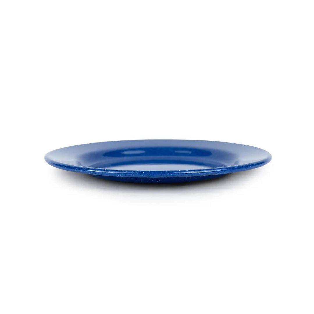 Enamelware Stinson Speckled Dinner Plate | Medium Blue