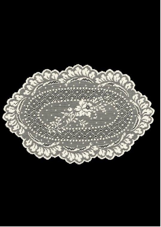 Floret Lace Doily White