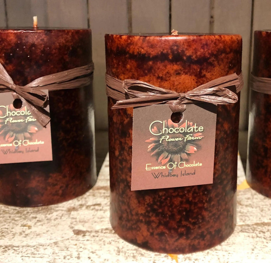 Essence of Chocolate Pillar Candle
