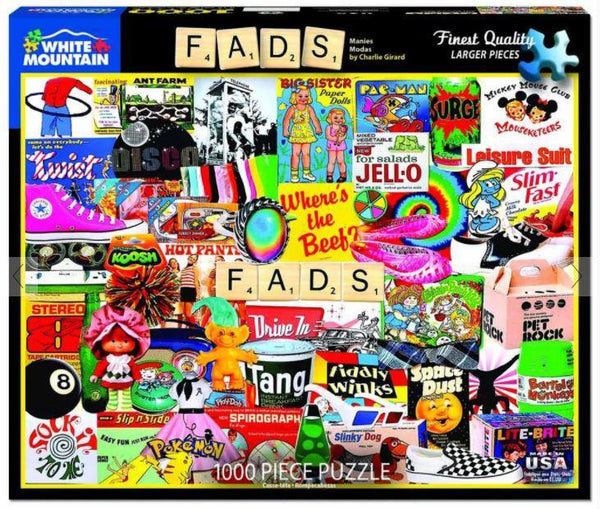Fads 1000 Piece Jigsaw Puzzle by White Mountain Puzzle