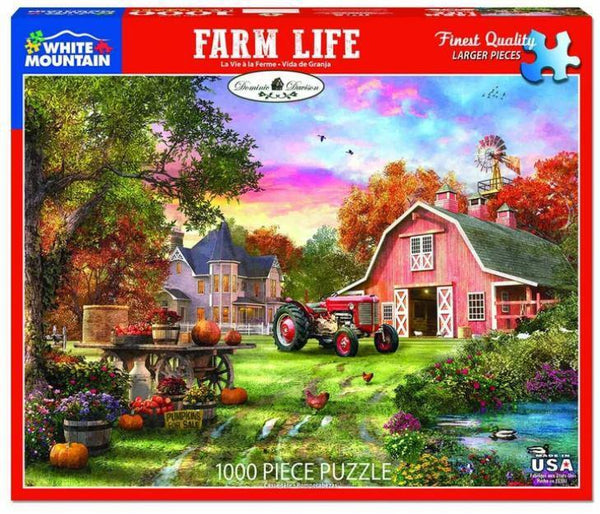 Farm Life 1000 Piece Jigsaw Puzzle by White Mountain Puzzle