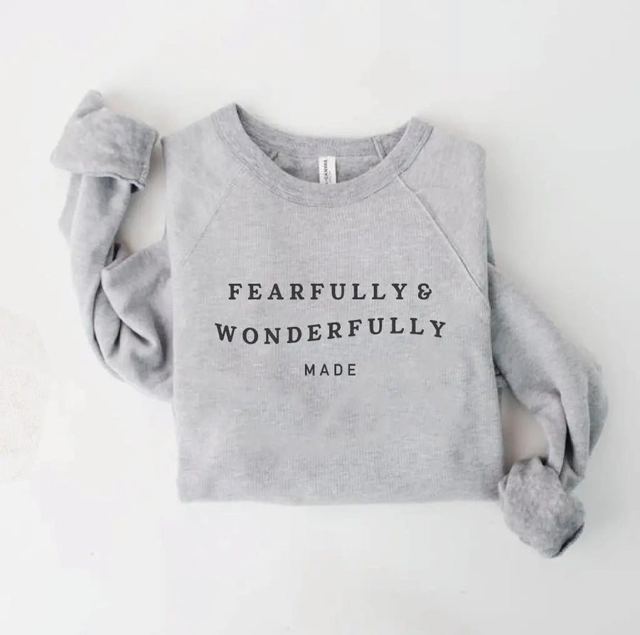 Fearfully & Wonderfully Made Fleece Pullover | Athletic Heather
