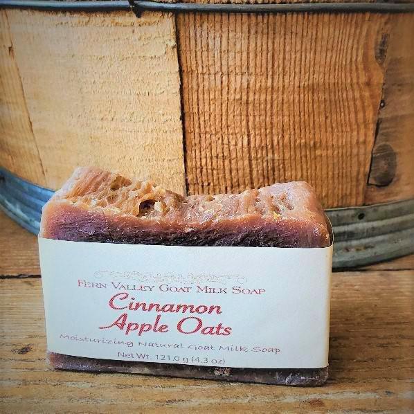 Fern Valley Goat Milk Soap | Cinnamon Apple Oats