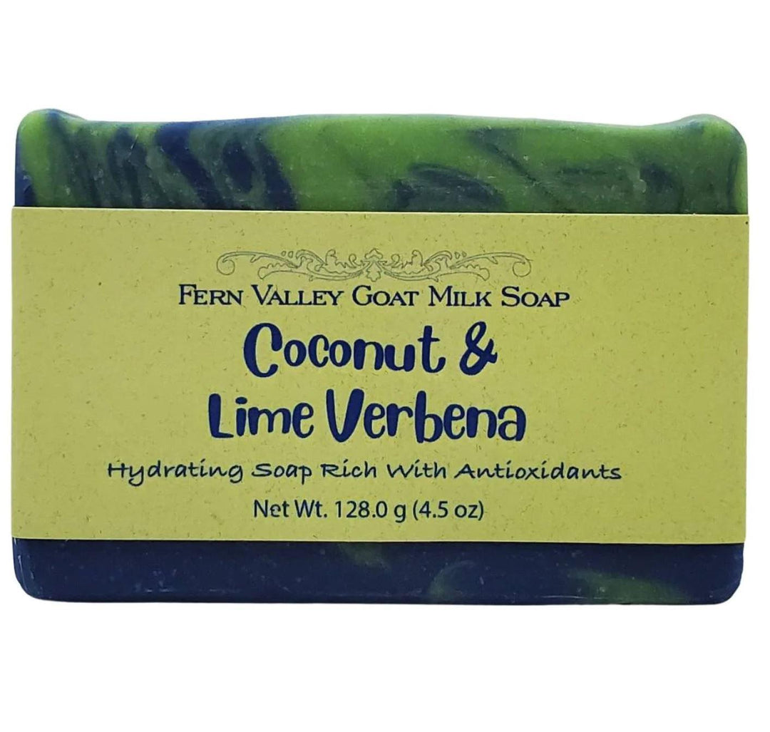 Fern Valley Goat Milk Soap | Coconut and Lime Verbena