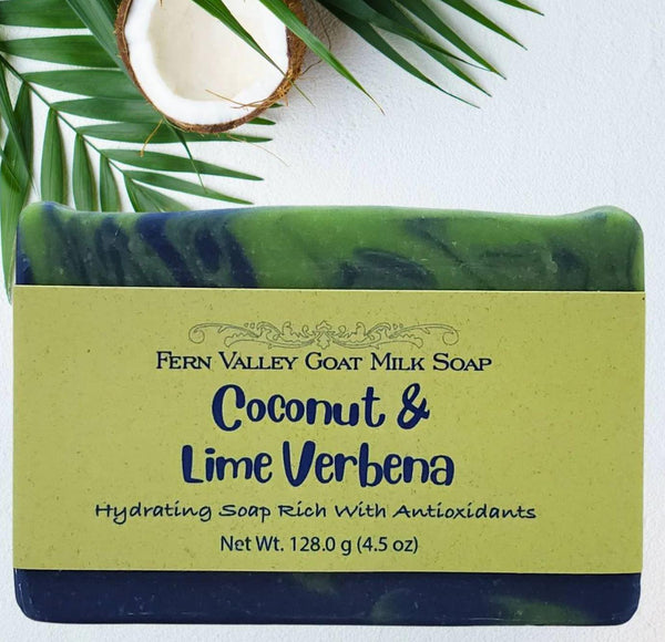 Fern Valley Goat Milk Soap | Coconut and Lime Verbena