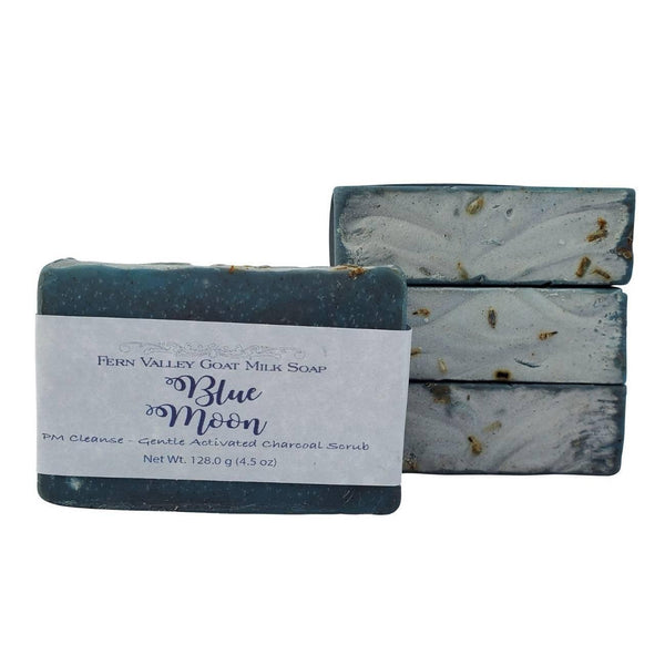 Fern Valley Natural Goat Milk Charcoal Soap Blue Moon PM Cleanse