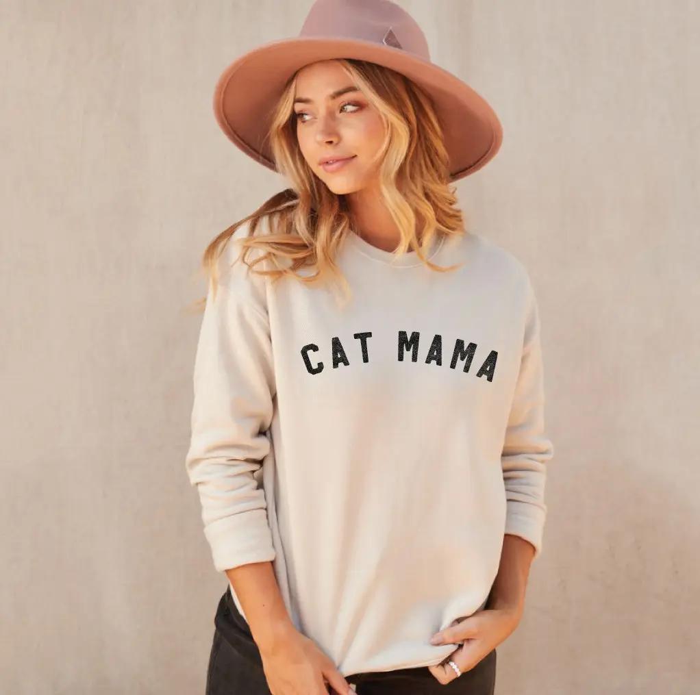 Fleece Pullover | Cat Mama