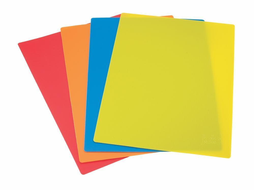 Joie Color Coded Flexible Cutting Mats (4 Pack) Multicolor
