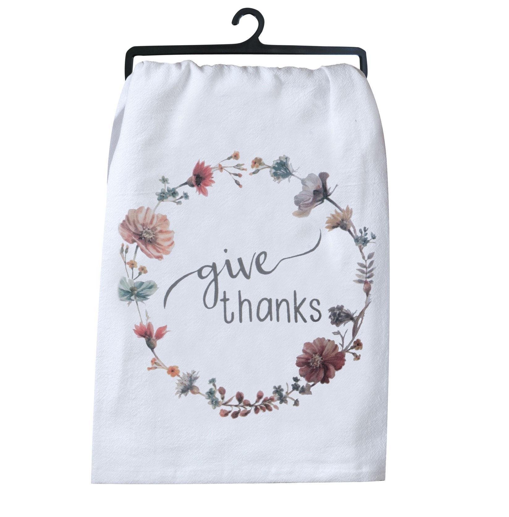 Flour Sack Towel | Give Thanks