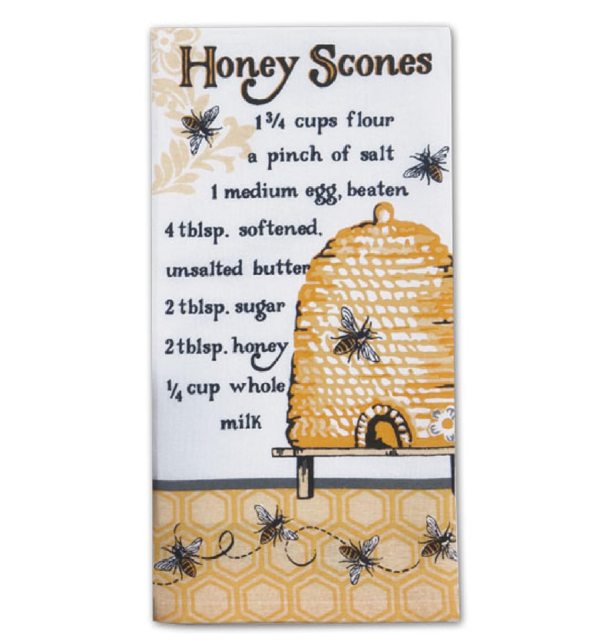 Flour Sack Towel | Honey Scones Recipe