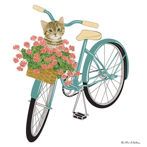 Flour Sack Towel Set | Cat & Bike