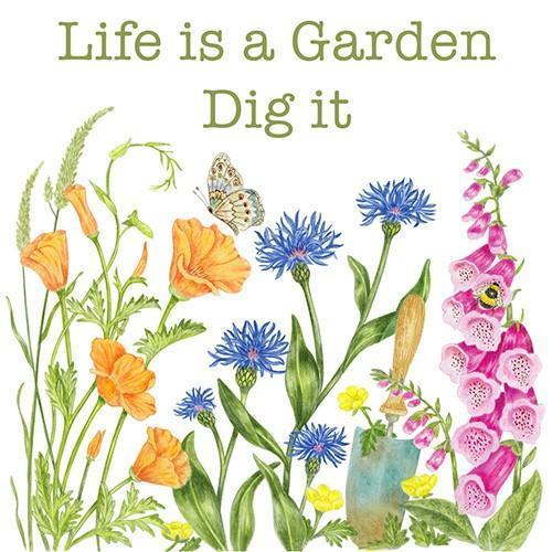 Flour Sack Towel Set Life is A Garden