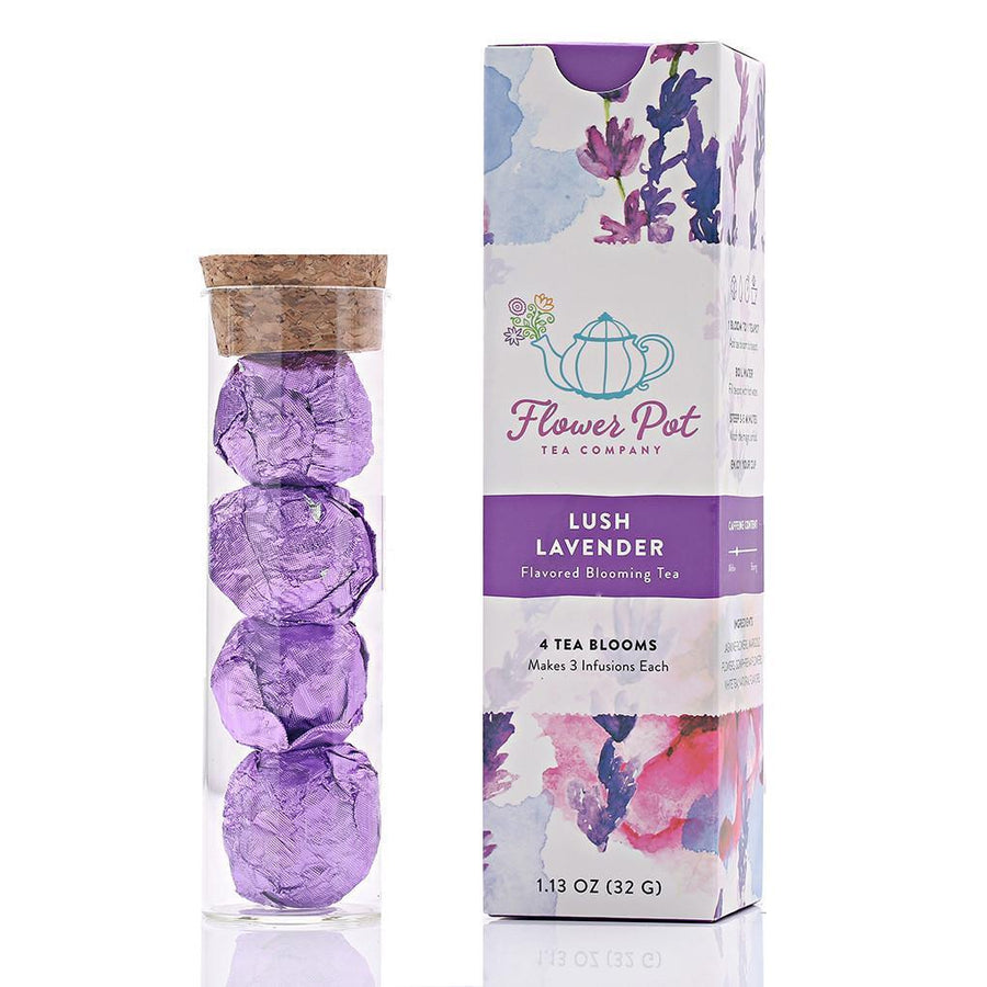 Flower Pot Tea Blooming Tea Lush Lavender Tea