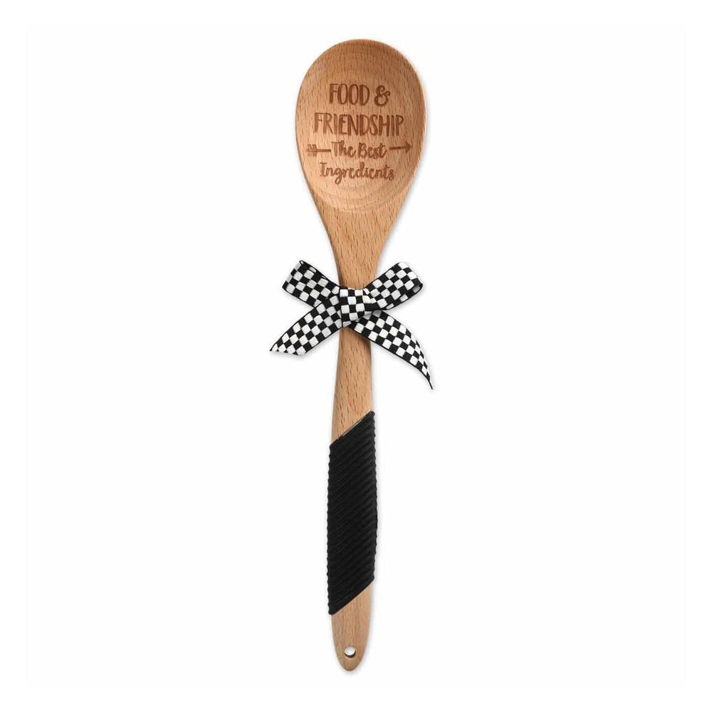 Food & Friendship Sentiment Wood Spoon
